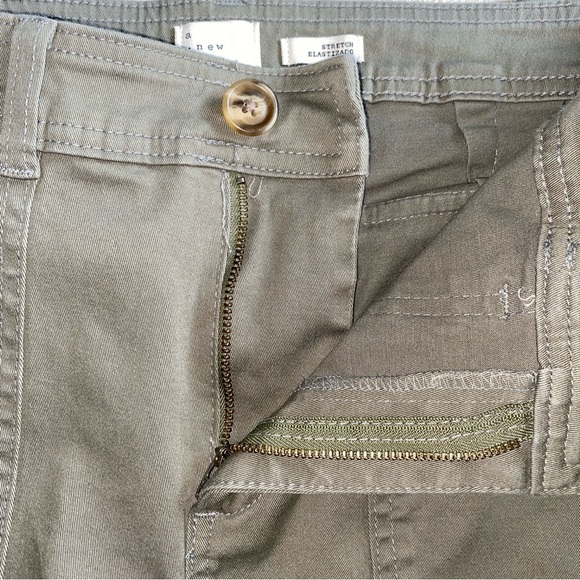Olive Green Ankle Trouser With Utility Pockets - Picture 4 of 6
